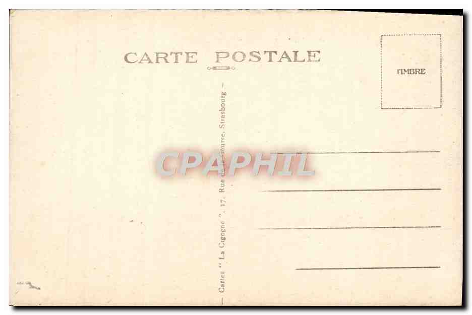 CPA Ballon D'Alsace Le sommet vu de la route — Verso
