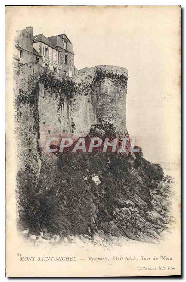 CPA Mont Saint Michel Remparts Tour du Nord