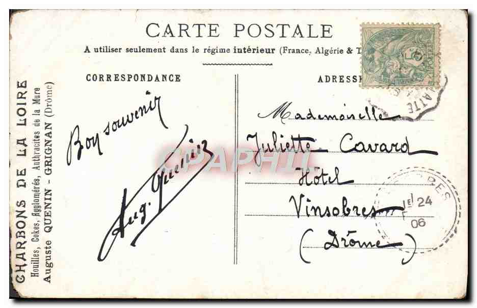 CPA Fantaisie Femme Ange — Verso