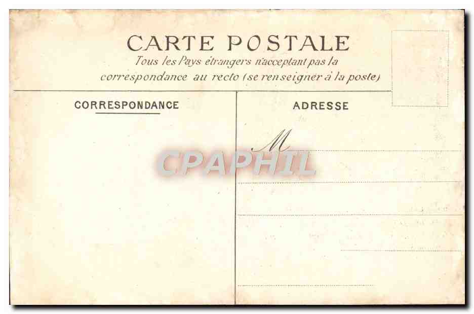 CPA Paris Senat Les Jordaens L'enlevement d'Europe — Rückseite