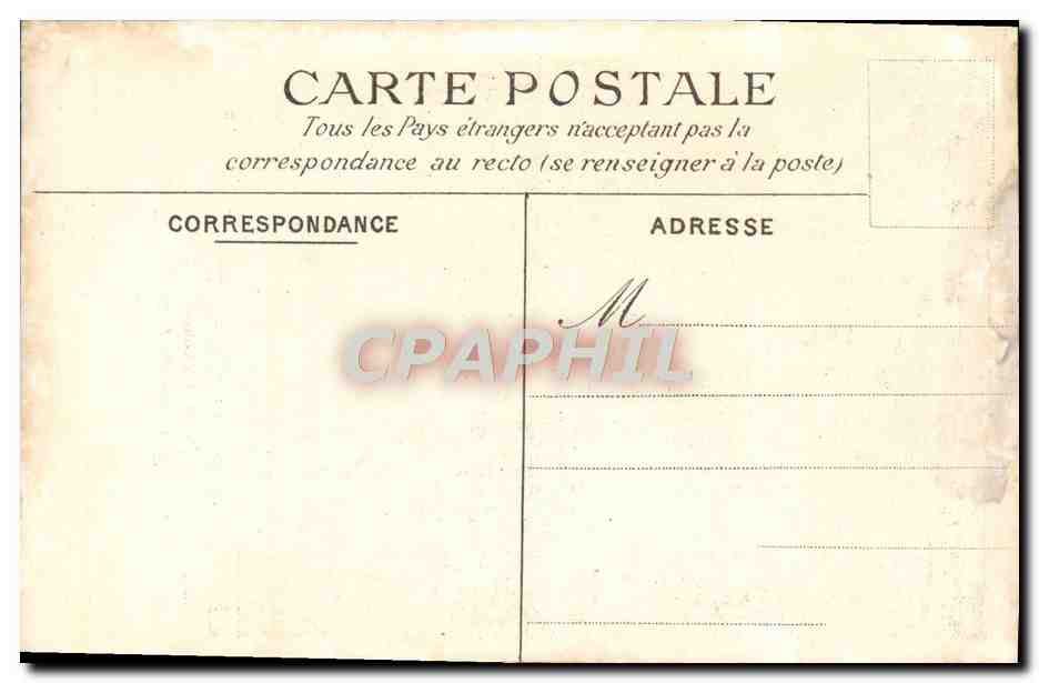 CPA Paris Senat Le Pavillon central sur la rue de Vaugirard — Rückseite