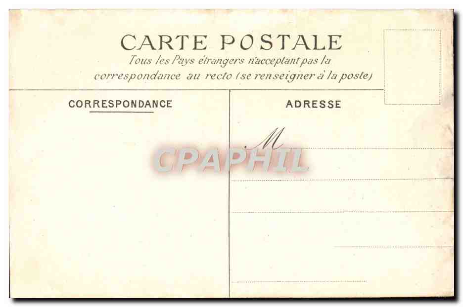 CPA Senat Le Pavillon Central vu de la terrasse — Rückseite