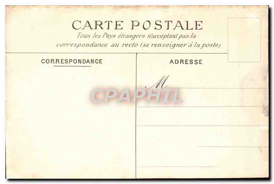 CPA Senat Le Palais facade sur le jardin  — Verso