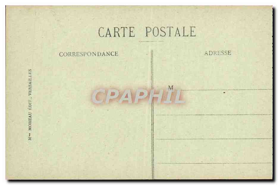 CPA Versailles Le Palais Facade Sur Le Parc — Verso