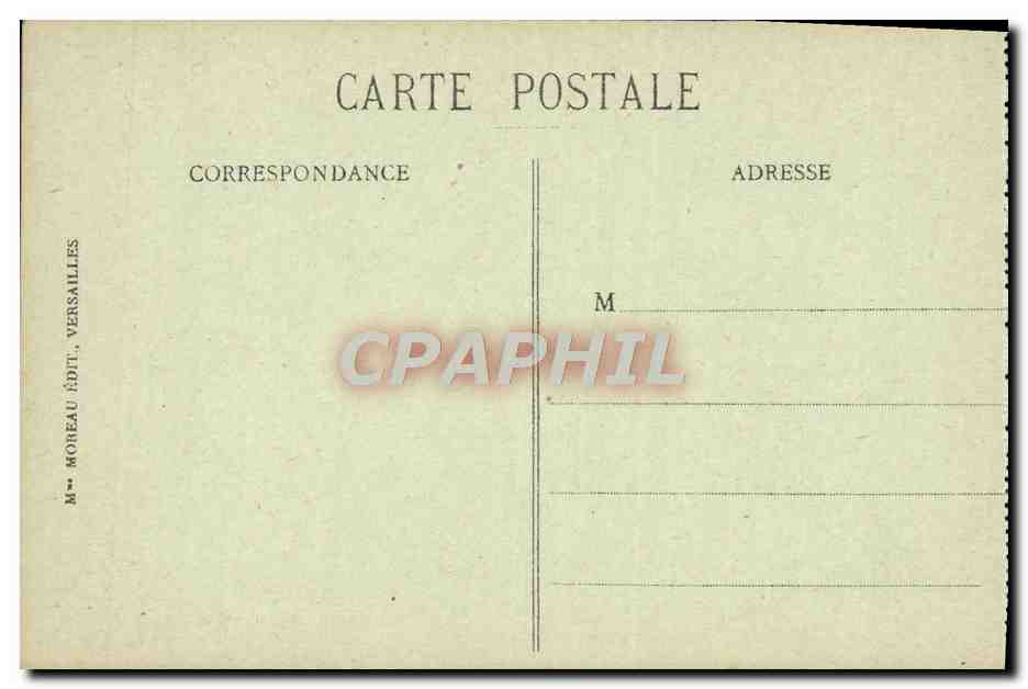 CPA Versailles Le Palais du Petit Trianon Sur Les Jardins — Verso