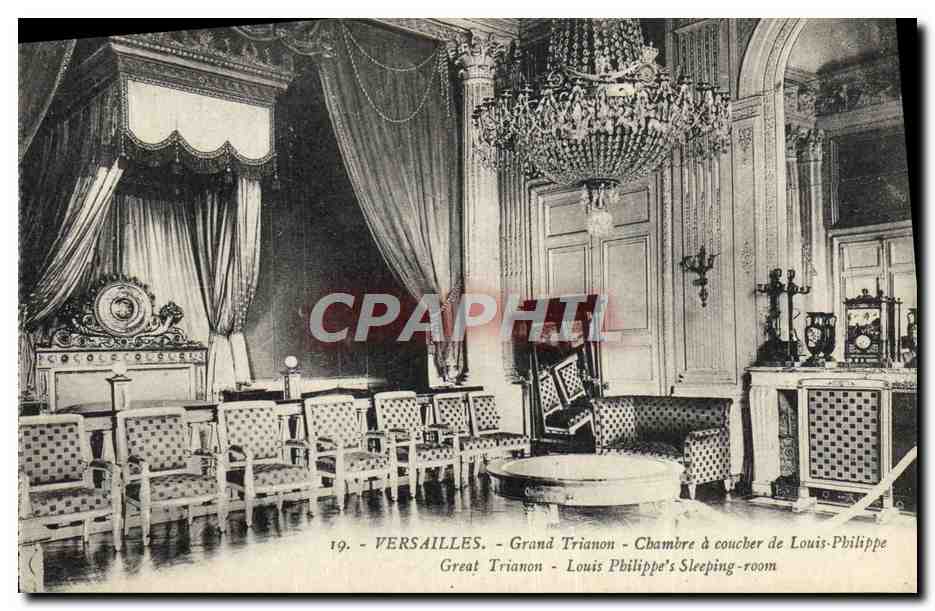 CPA Versailles Grand Trianon Chambre a coucher de Louis Philippe