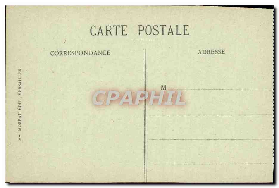 CPA Versailles Le Parc Vue Du Chateau Sur Les Jardins et L'Allee Royale — Verso