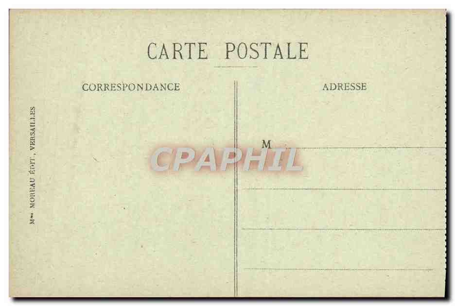 CPA Versailles Le Parc Bassin d'Apollon et L'Allee Royale — Rückseite