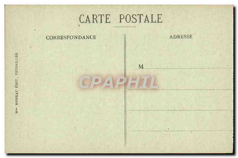 CPA Versailles Salle du Conseil des ministres — Verso