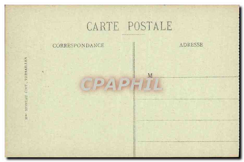 CPA Versailles La Galerie des Batailles — Verso