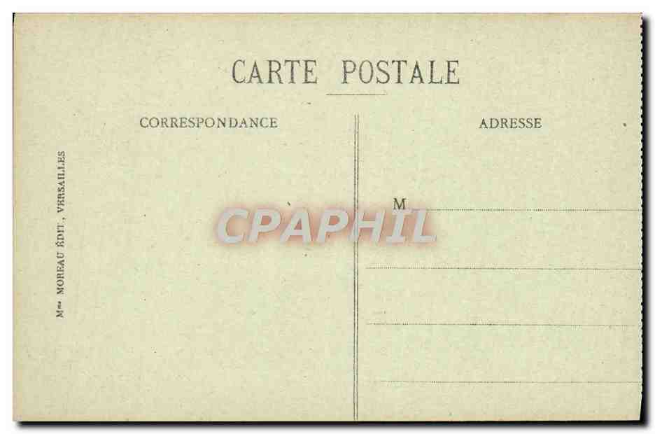 CPA Versailles Galerie des Glaces Salle de la Signature de la Paix — Rückseite