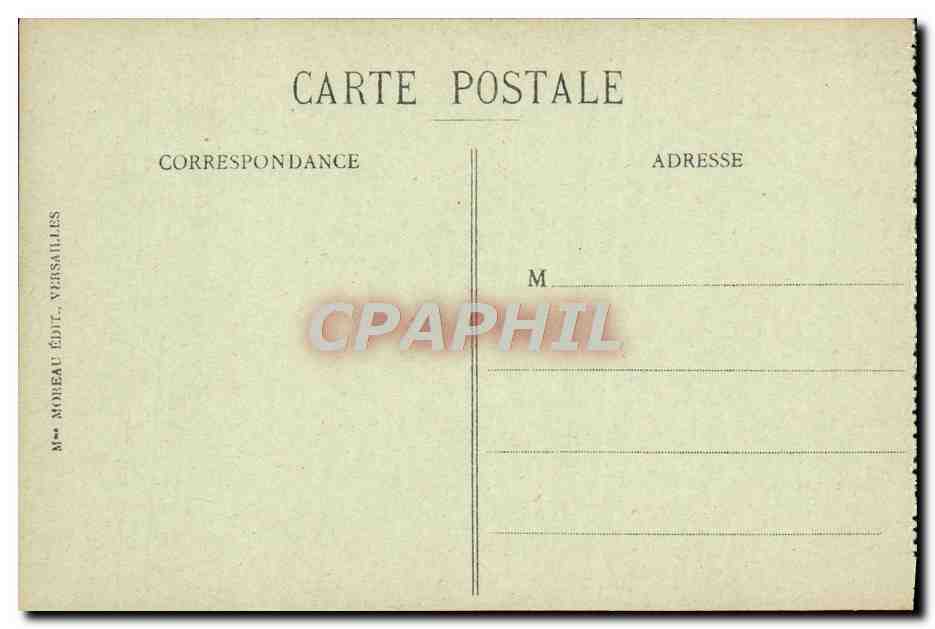 CPA Versailles Le Parc Bouquet des Bains d'Apollon La grotte — Verso