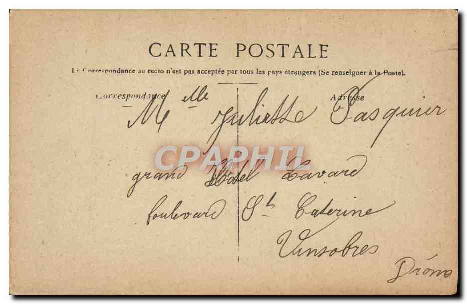 CPA Fantaisie Femme Bascone — Rückseite