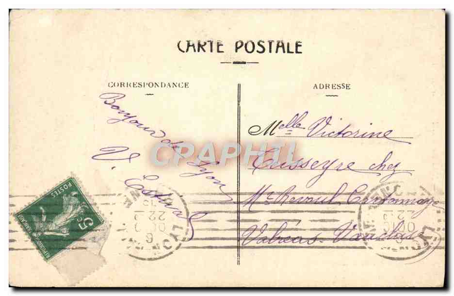 LYON — Notre-Dame de Fourvières — L. B. n°38 — Verso