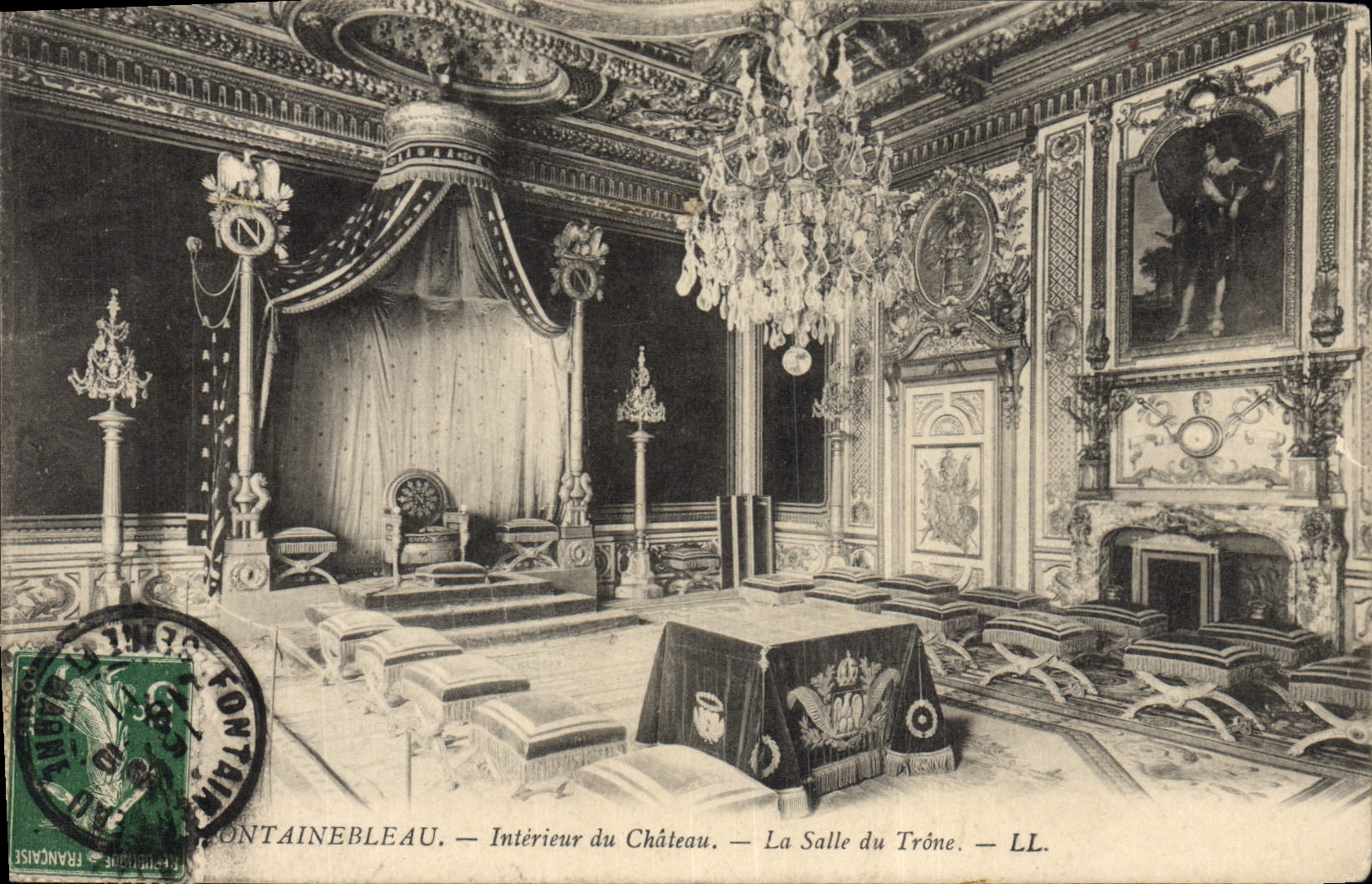 Fontainebleau — Intérieur du Château — La Salle du Trône — LL.