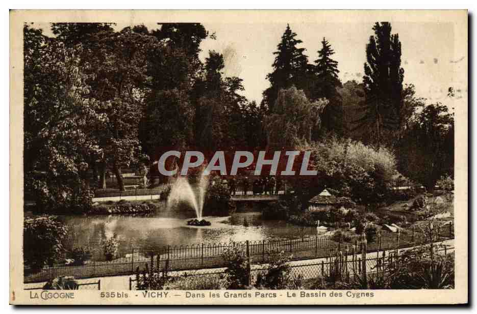 Vichy — Dans les Grands Parcs — Le Bassin des Cygnes — La Cigogne, 535bis