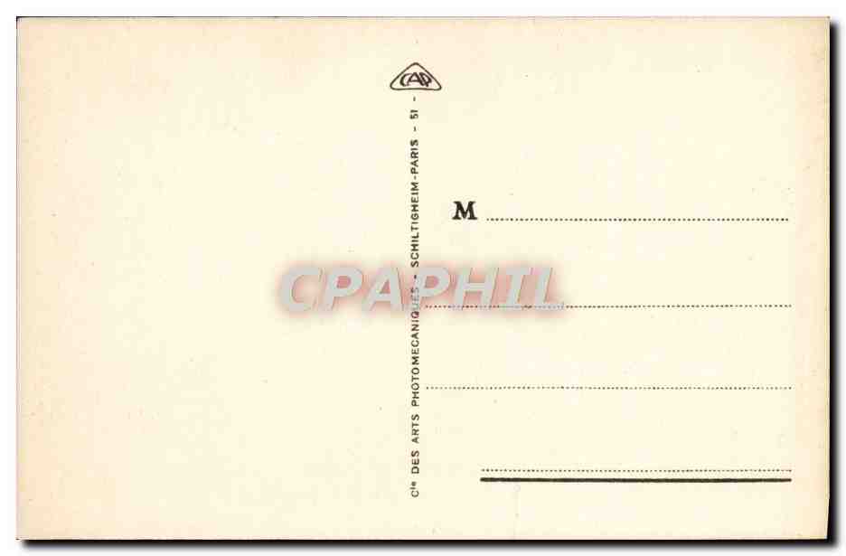 CPA Marseille Notre Dame de la Garde — Rückseite