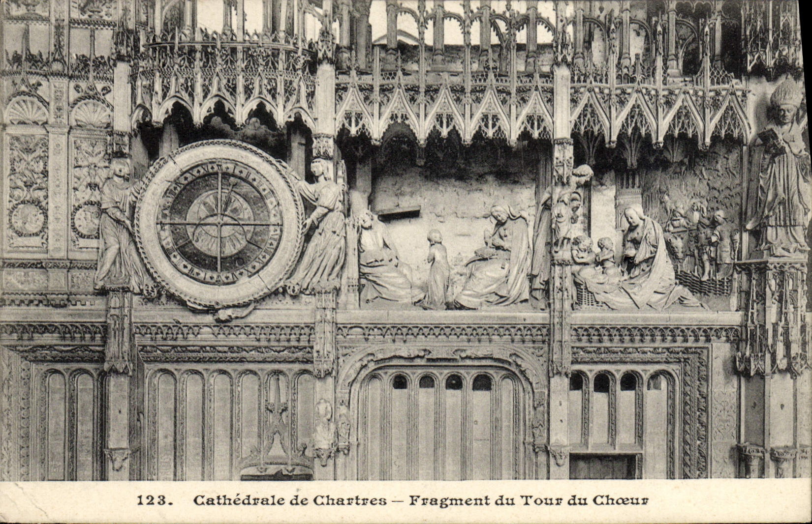 Cathédrale de Chartres — Fragment du Tour du Chœur — n° 123