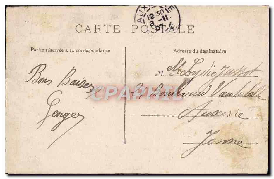 Versailles — Bassin de Latone and Tapis Vert — unknown publisher, series number not visible — Back