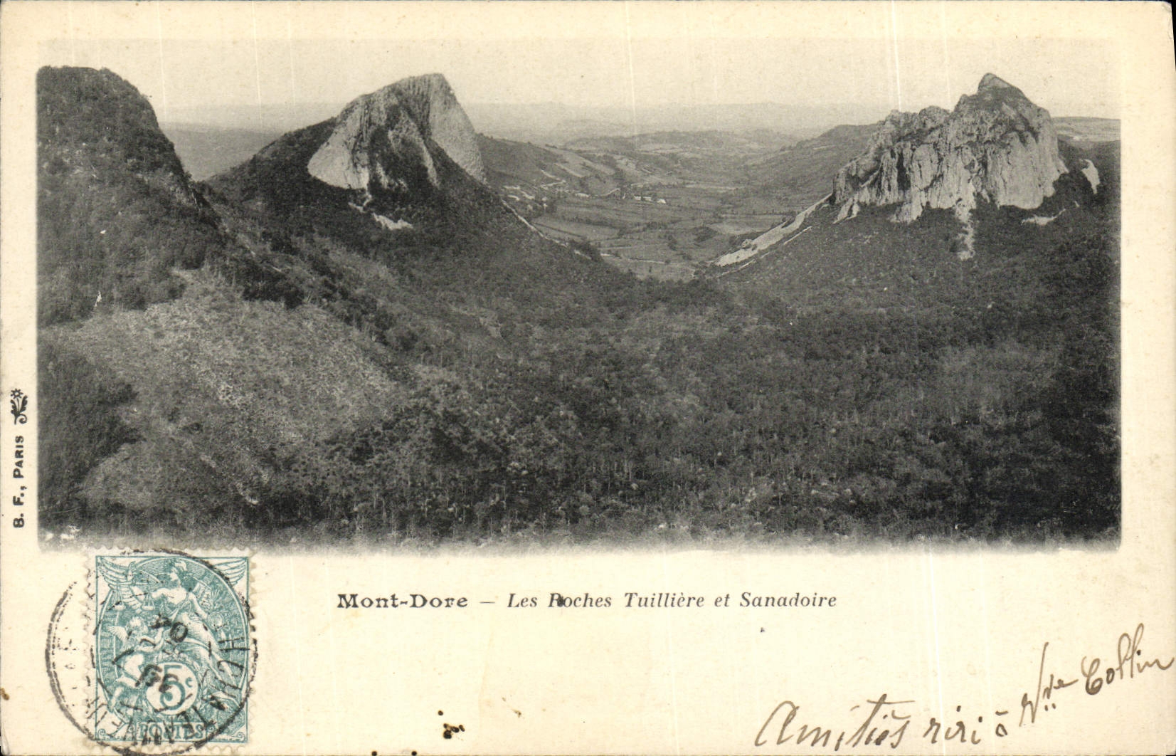 CPA Mont Dore Les Poches Tuilliere et Sanadoire