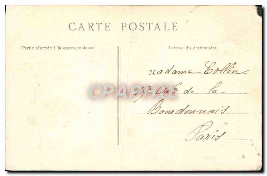 CPA Mont Dore La Grande Cascade — Verso