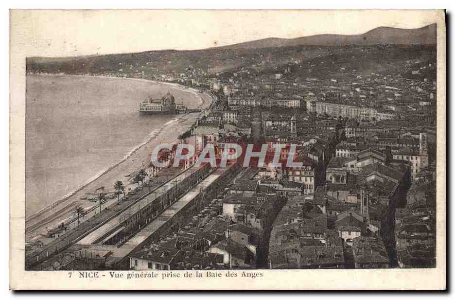 CPA Nice Vue Generale Prise de La Baie des Anges