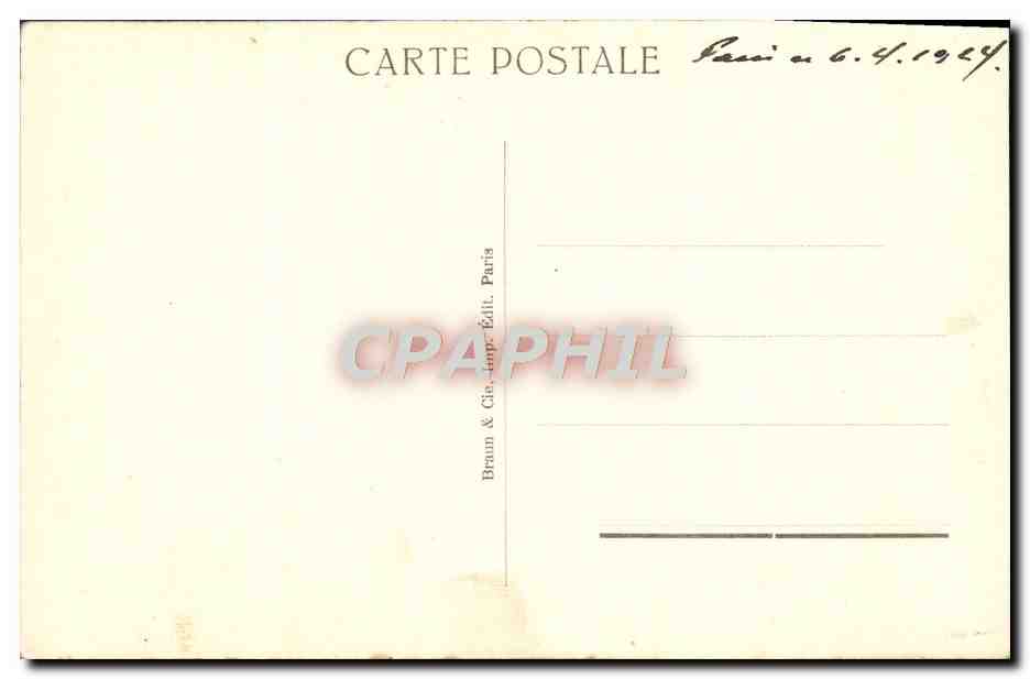 CPA Dessin Etude De Jeune Fille Musee JJ Henner  — Verso