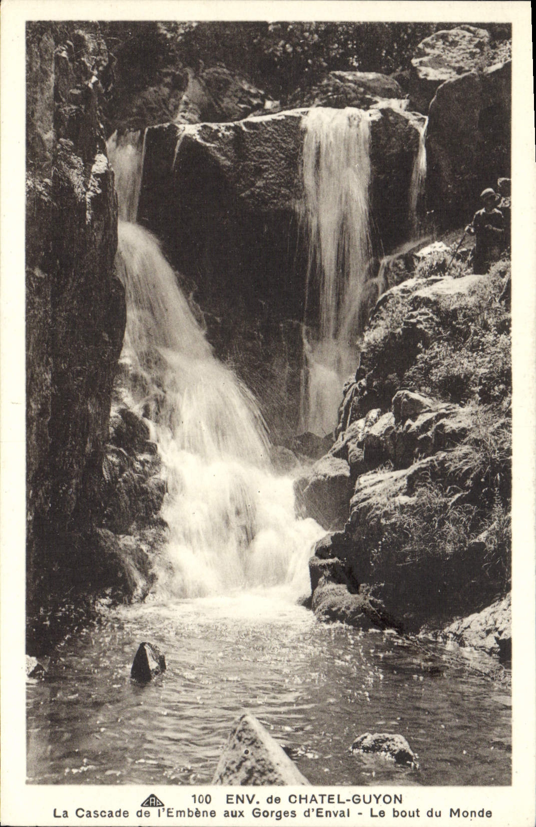 La Cascade de l'Embène aux Gorges d'Enval - Le bout du Monde — ENV. de CHATEL-GUYON — n° 100