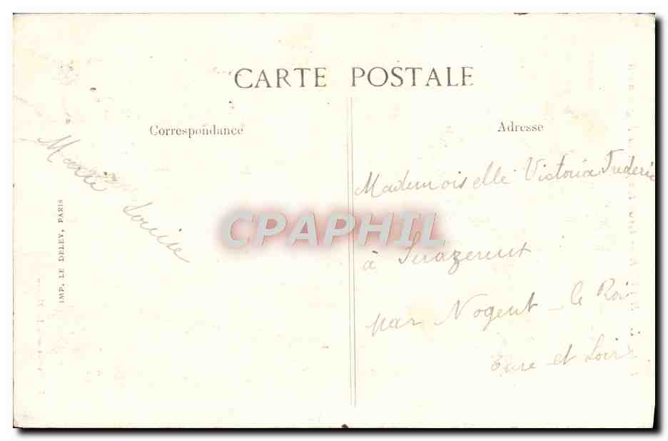 CPA Le Havre Gros Temps a la Digue Nord — Rückseite