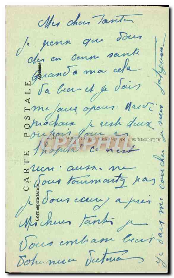 CPA Paris Notre Dame  — Verso