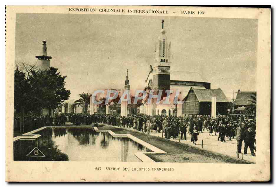 CPA Exposition Coloniale Internationale Paris 1931 Avenue des Colonies francaises