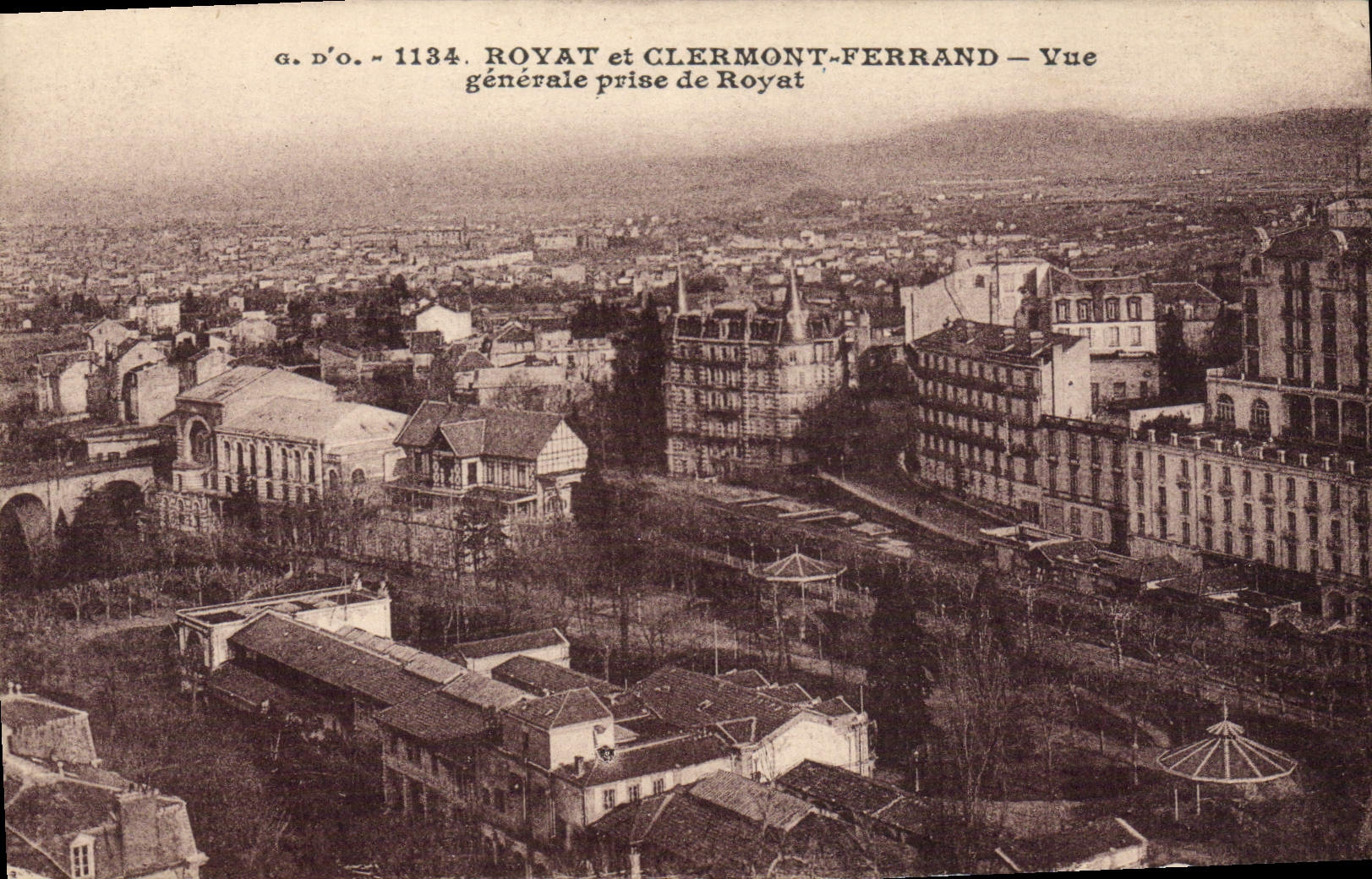CPA Royat et Clermont Ferrand Generale Prise de Royat