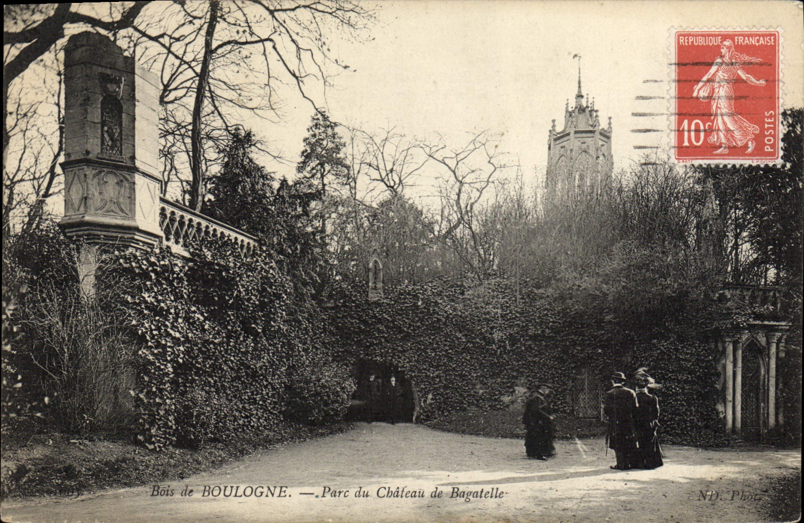 CPA Bois de Boulogne Parc du Chateau de Bagatelle