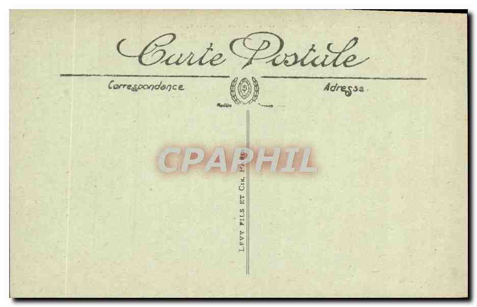 CPA Chamonix La Mer de Glace et le Gare de Montreux — Verso