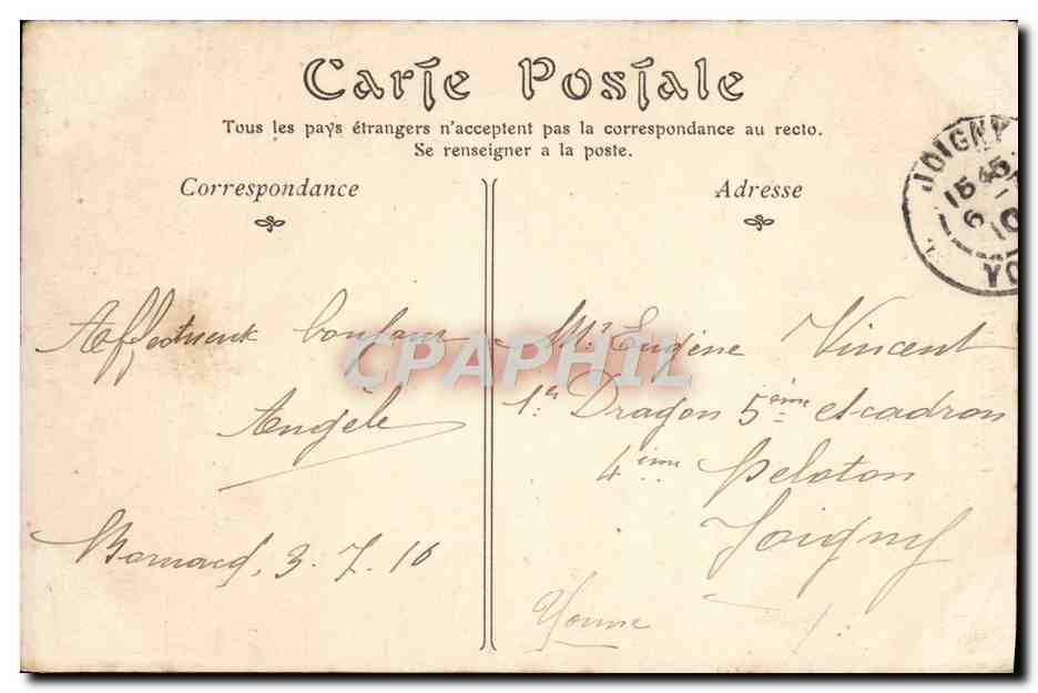 Château d'Ainay-le-Vieil (Cher) — L'Entrée — Éditeur inconnu, n° 82 — Verso