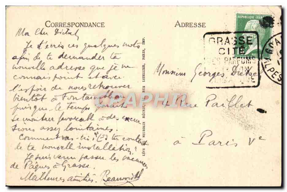 CPA Cannes La Promenade De La Croisette — Verso