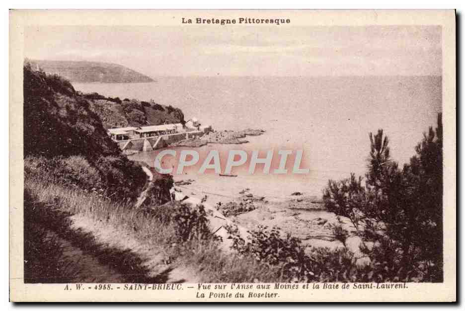 Pittoreske Bretagne — Ansicht der Anse aux Moines und der Bucht von Saint-Laurent — A.W. 4958