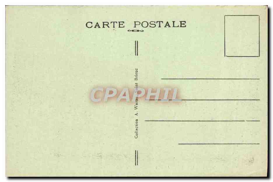 Pittoreske Bretagne — Ansicht der Anse aux Moines und der Bucht von Saint-Laurent — A.W. 4958 — Rückseite