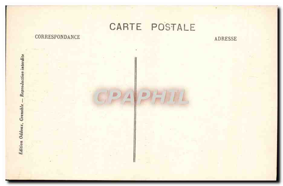 Grenoble - Place Victor-Hugo et le Moucherotte — Édition Oddaoux, n° 116 — Verso