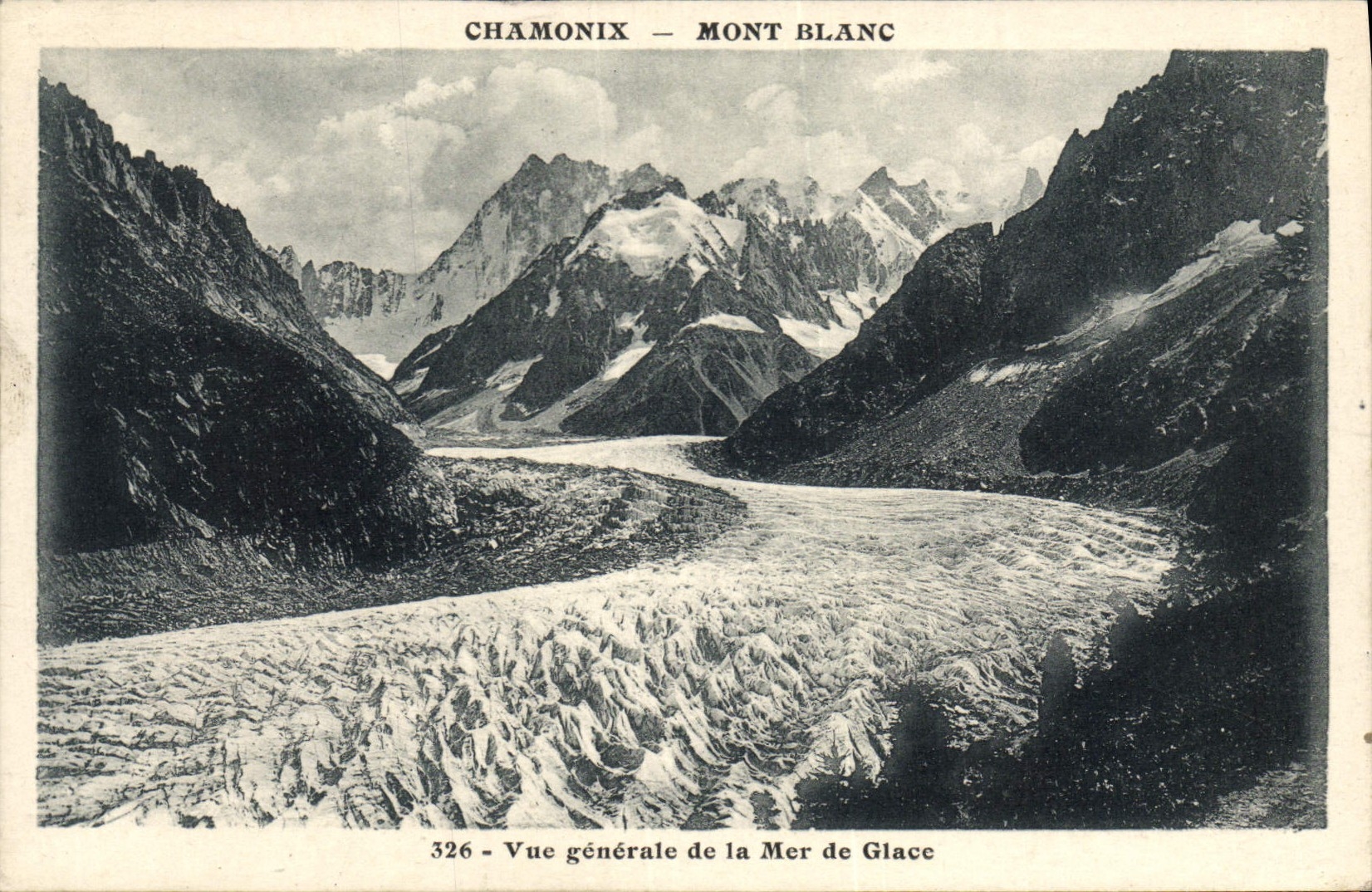 CPA Chamonix Mont Blanc Vue generale de la mer de glace