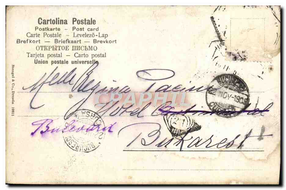 CPA Fantaisie Enfants Bergers  — Verso