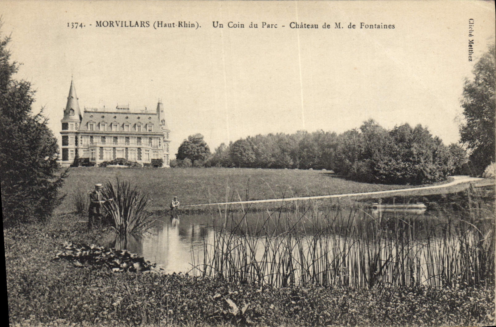 Morvillars (Haut-Rhin) — Un Coin du Parc - Château de M. de Fontaines — Chérie Métuiez