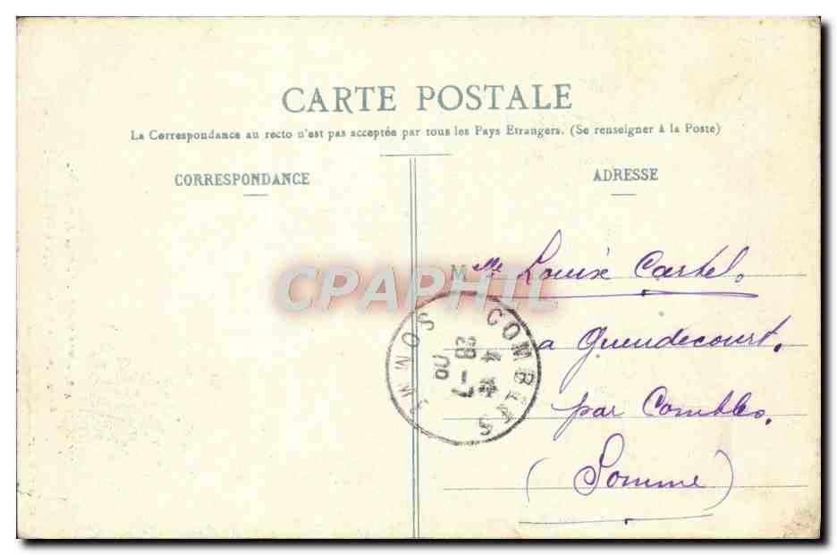 CPA Vienne Le Plan de L'Aiguille dit tombeau de Pilate — Rückseite