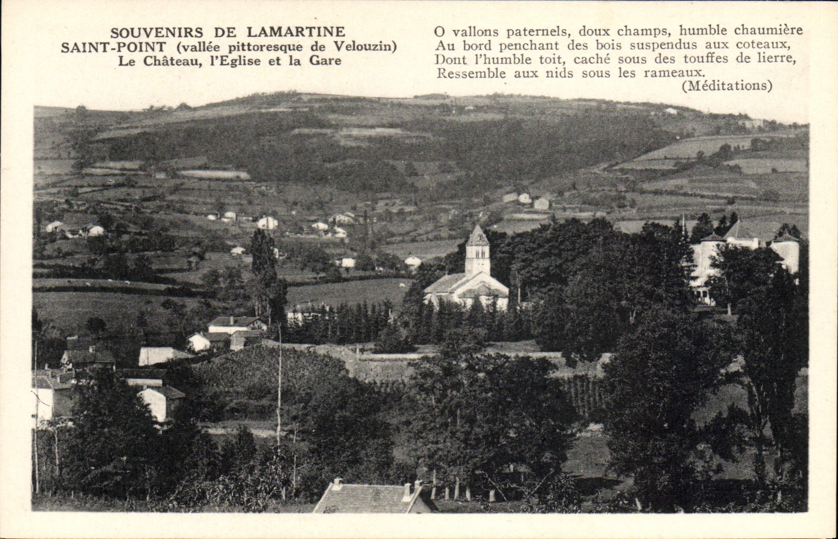 Saint-Point — Vallée pittoresque de Velouzin — Souvenirs de Lamartine