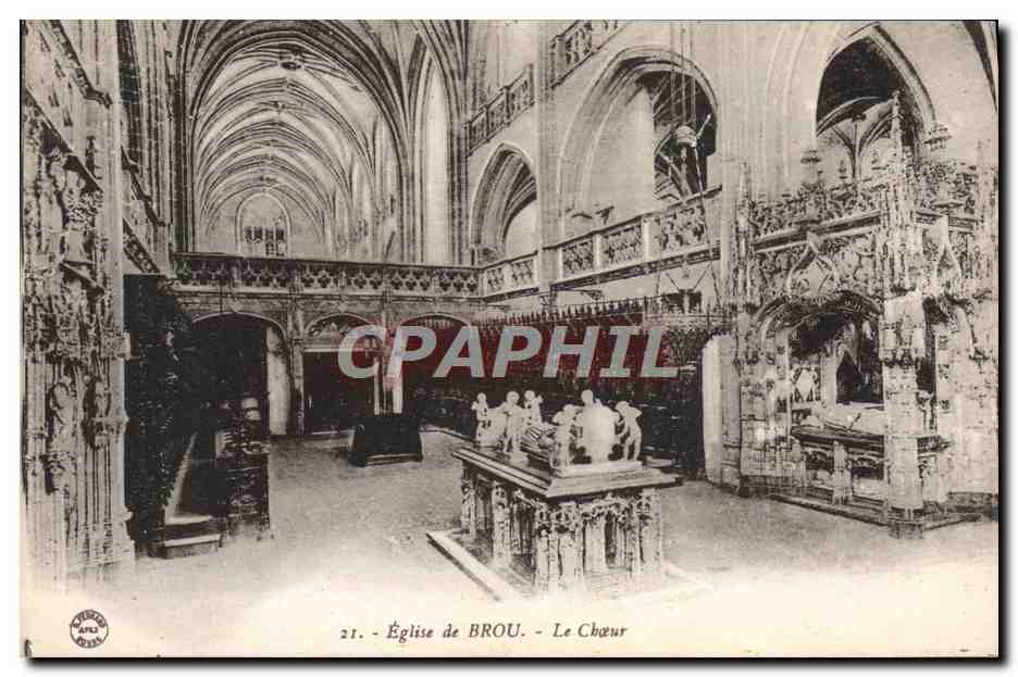 CPA Eglise de Brou Le Choeur