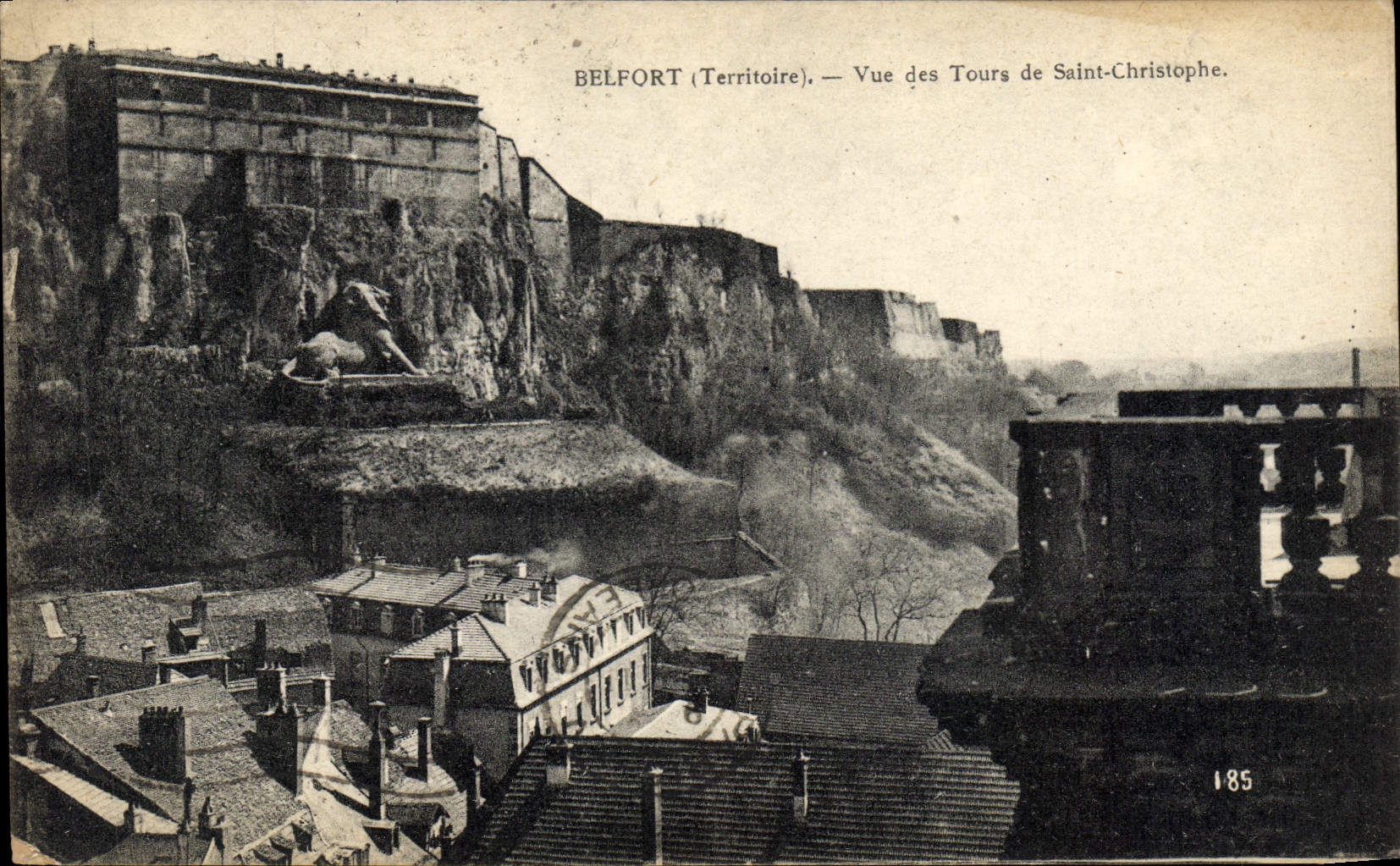 CPA Belfort Vue Des Tours de Saint Christophe