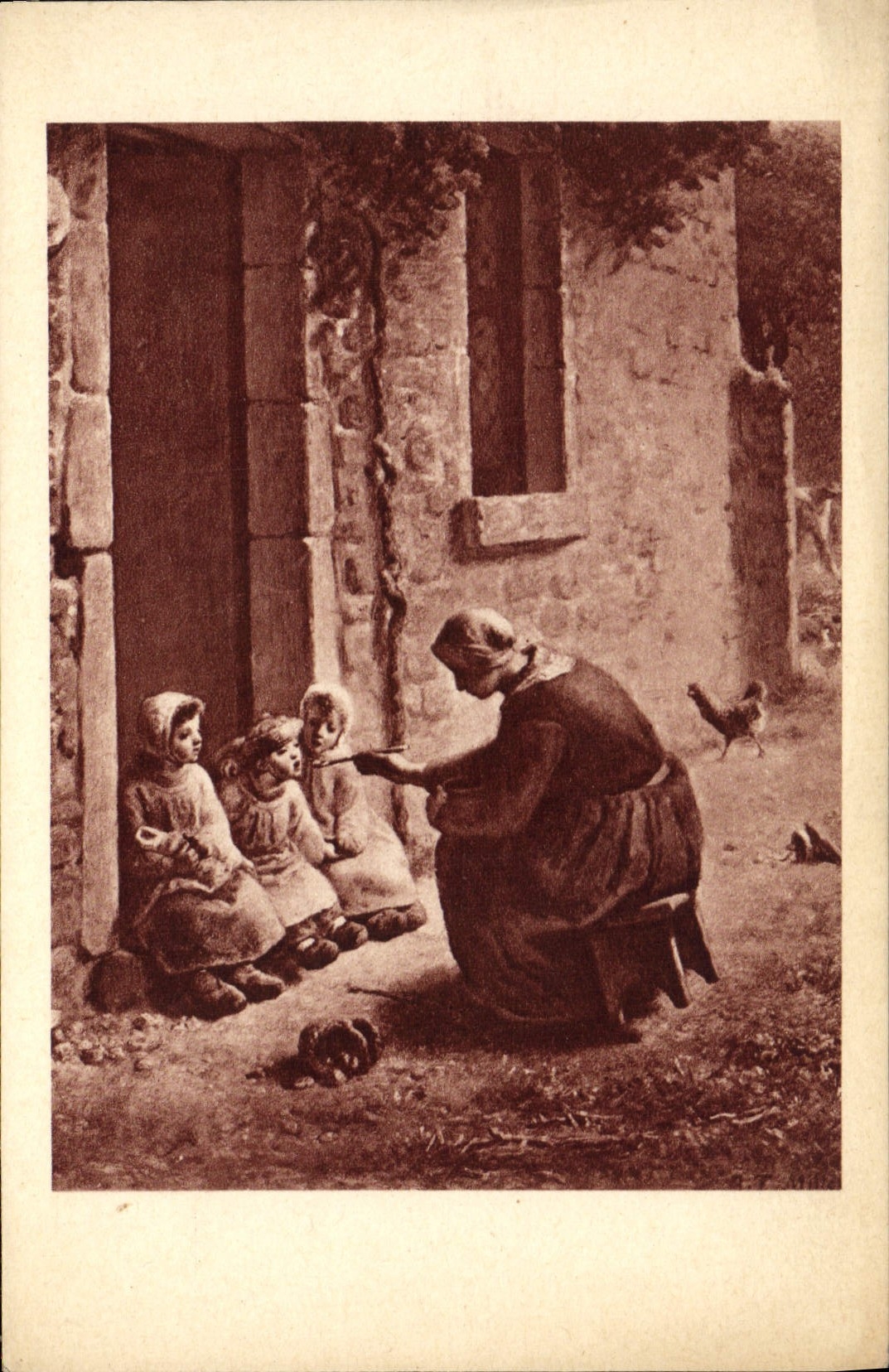 CPA Femme Enfants