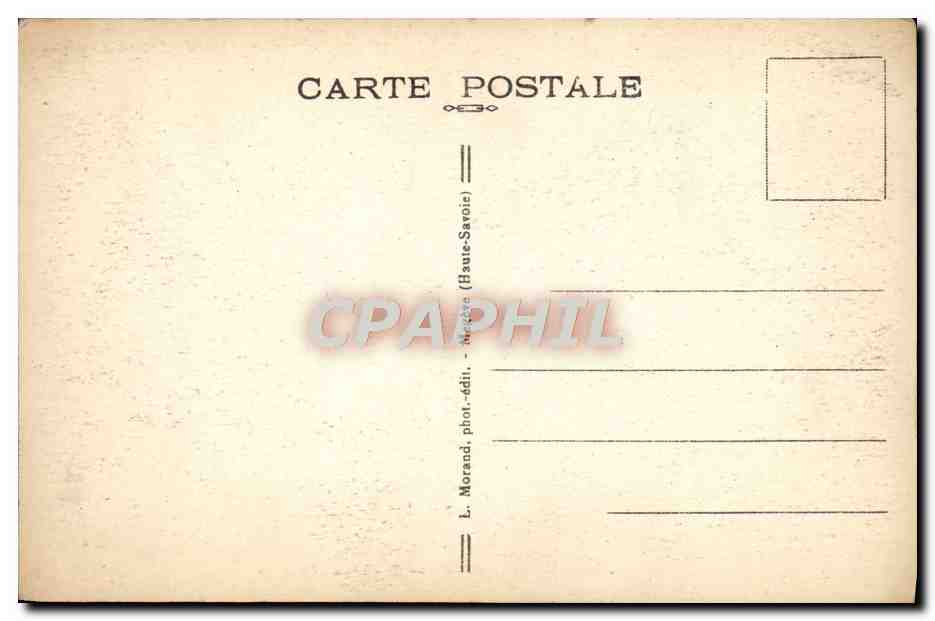 La Mer de Glace et les Grandes Jorasses — n° 648 — L. Morand, Haute-Savoie — Rückseite