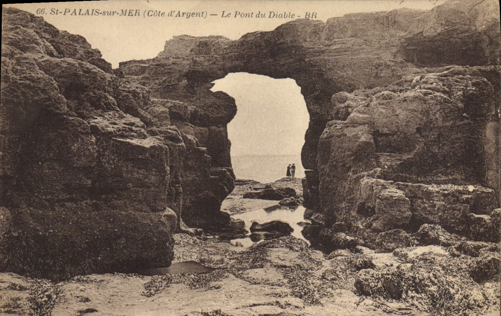 St-Palais-sur-Mer (Côte d'Argent) — Le Pont du Diable — BR