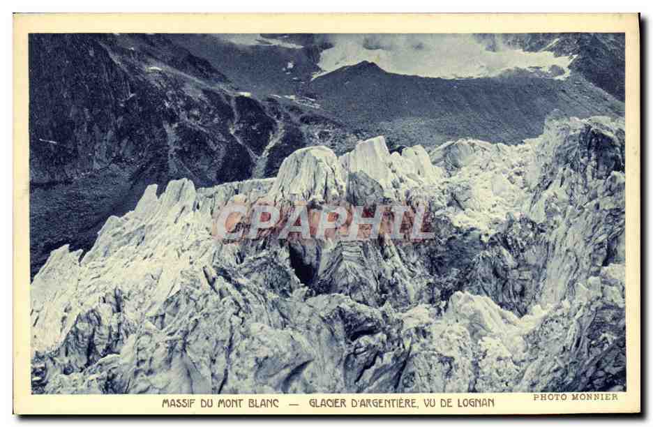 Massif du Mont Blanc — Glacier d'Argentière vu de Lognan — Photo Monnier